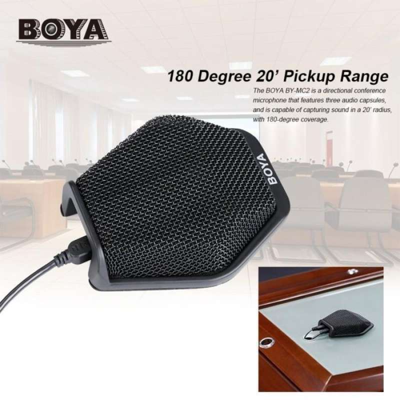 Microphone Meeting Boya BY-MC2 Condenser Mic Super Cardioid Conference