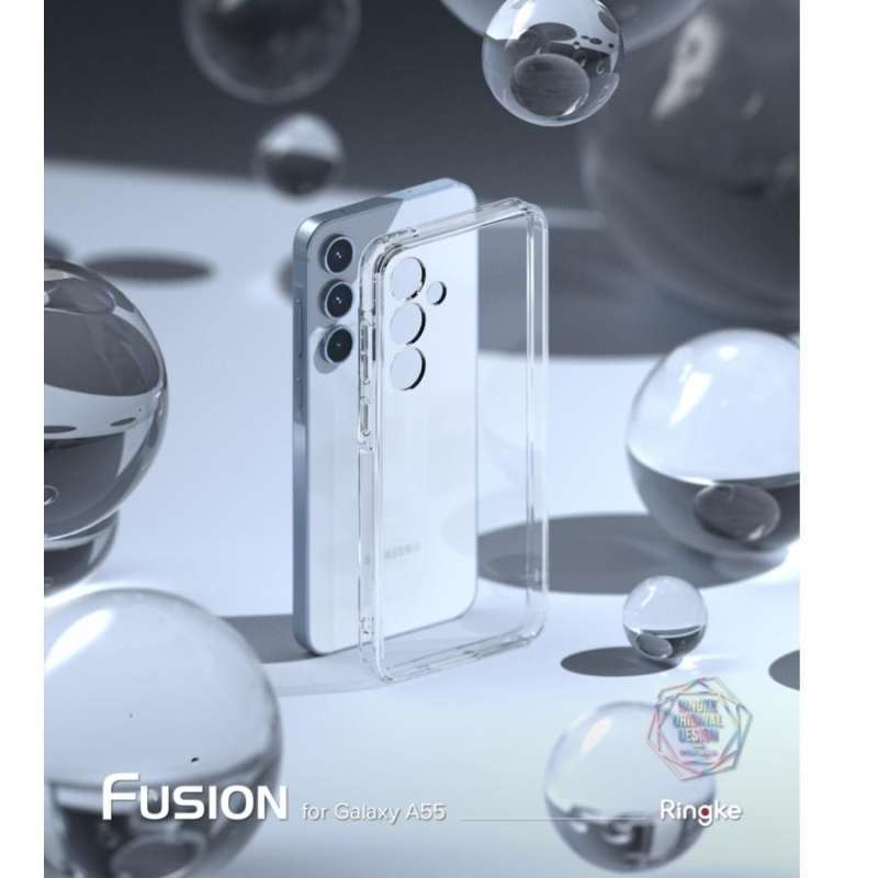 Case Samsung Galaxy A55 Ringke Fusion Anti Crack Clear Cover Casing