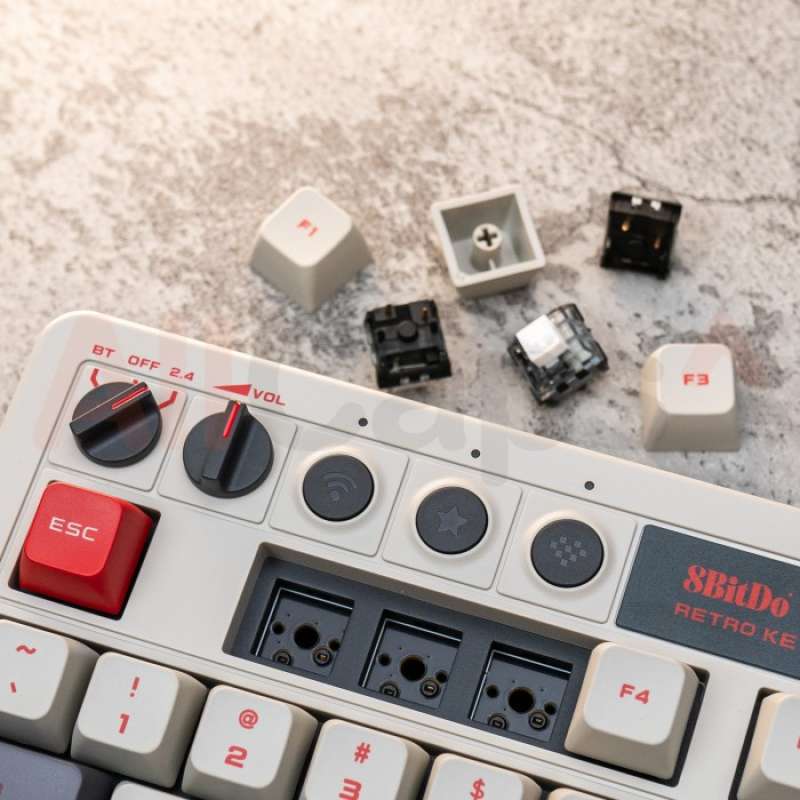 Jual 8bitdo Retro Wireless 87 Keys Hotswappable Mechanical Keyboard Di ...