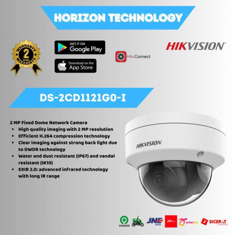 HIKVISION DS-2CD1121G0-I 2MP IP CAMERA FIXED DOME CAMERA CCTV