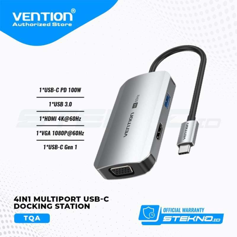 Jual Vention Multiport Usb Hub Type C To Hdmi Vga Rj45 Usb 3.0 Pd Di ...