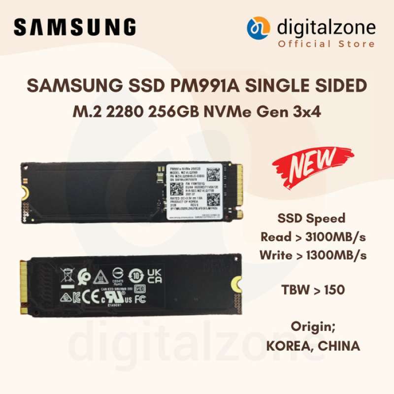 Jual Samsung Ssd Pm991a 256gb M.2 2280 Nvme Pcie Gen3 X4 Original Di ...