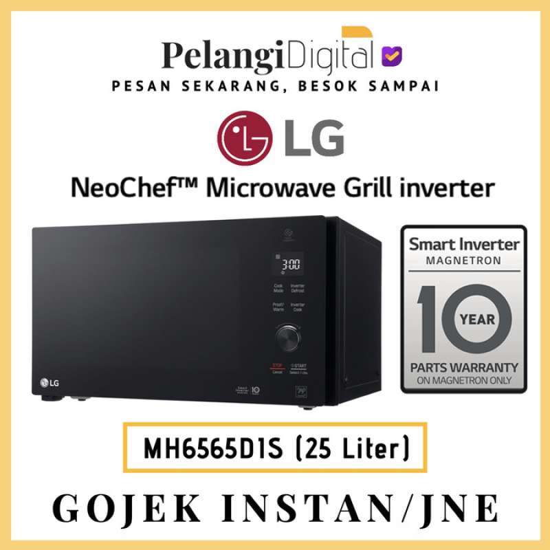 Promo Lg Mh6565dis Microwave Grill Smart Inverter Neochef 25 Liter