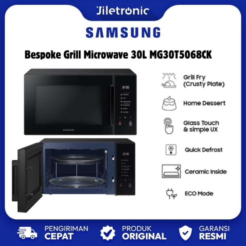 Promo Samsung Microwave Oven Grill Mg30t5068ck/se Dengan Crusty Plate