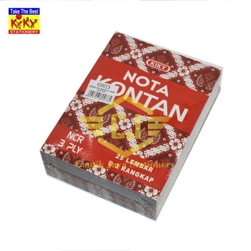 Jual 1 Pak / 10 Buku Nota Kontan Kiky B3 Ncr / Besar 3 Ply / 3 Rangkap ...