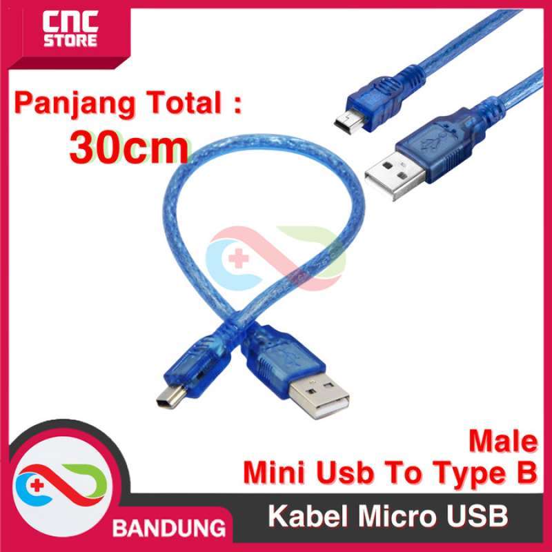 Jual [cnc] Kabel Data Mini Usb For Arduino Nano V3 Biru 30 Cm Cable ...