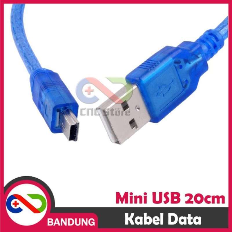 Jual [cnc] Kabel Data Mini Usb For Arduino Nano V3 Biru 30 Cm Cable ...