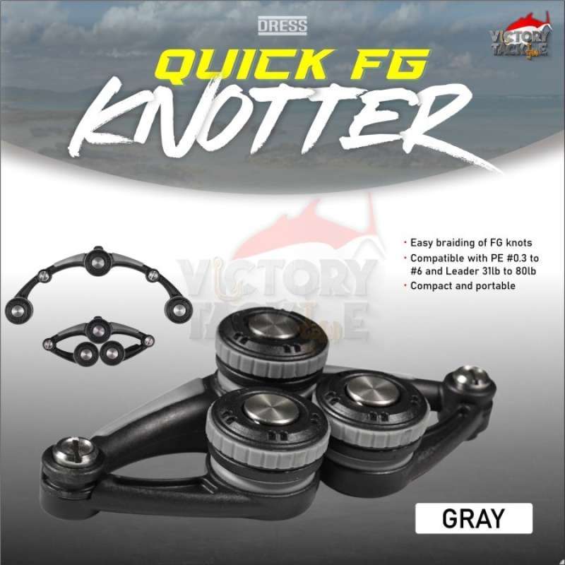 Outil à Nœud De Pêche Dress Quick FG Knotter Evo - Pour Fils PE 0.3-6 Et FC 3-80lb - Rouge