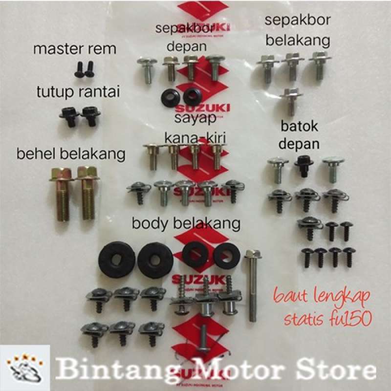 Jual Full Set Baut Full Body Motor Suzuki Satria Fu 150 Lengkap Di