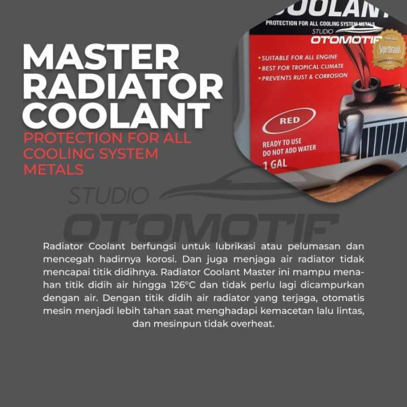 Miles Master Radiator Jual Master Radiator Coolant Premixed Red 4l Air Radiator Di Seller ...