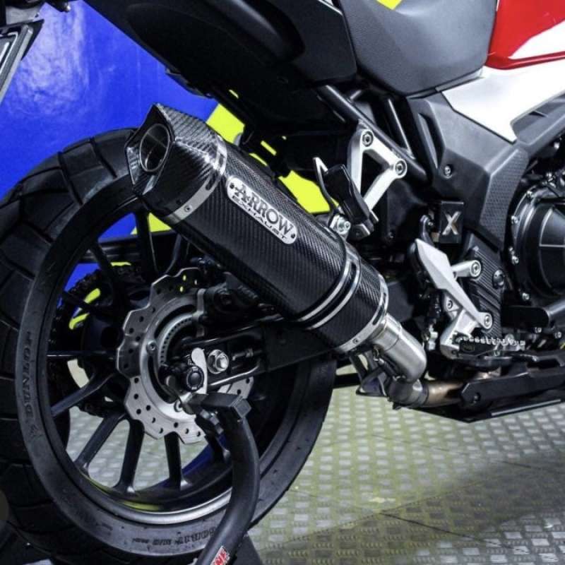 Promo Arrow Exhaust Racetech Carbon Fullsystem Honda Cb500x Multicolor Full System Diskon 17