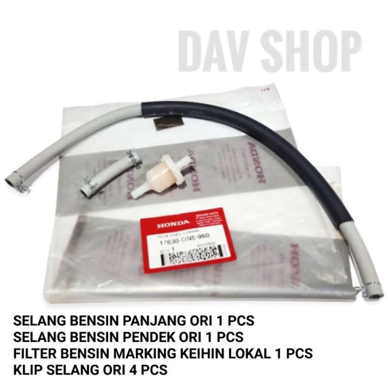 Jual Selang Bensin Fullset+filter Supra X Lama Supra Fit Lama Original