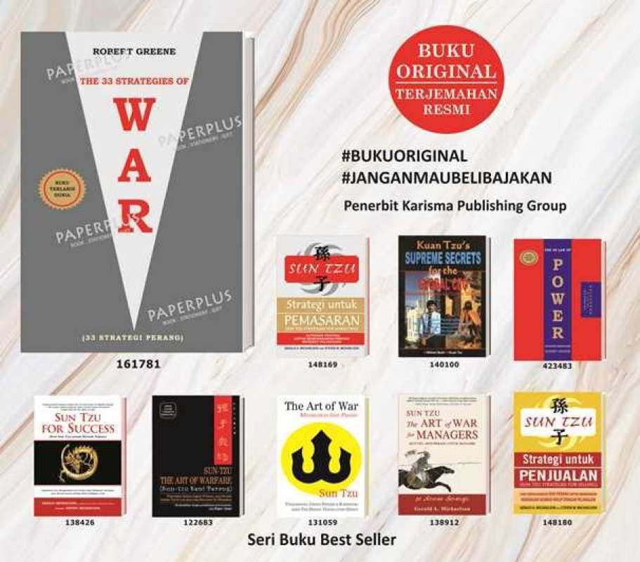 Promo 100% Produk Ori 33 Strategi Perang (the 33 Strategies Of War ...