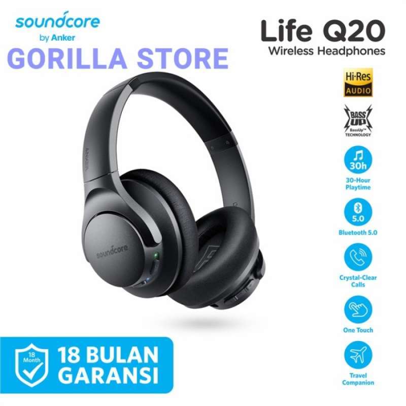 Soundcore Life Q20 Bluetooth Headphones A3025H11