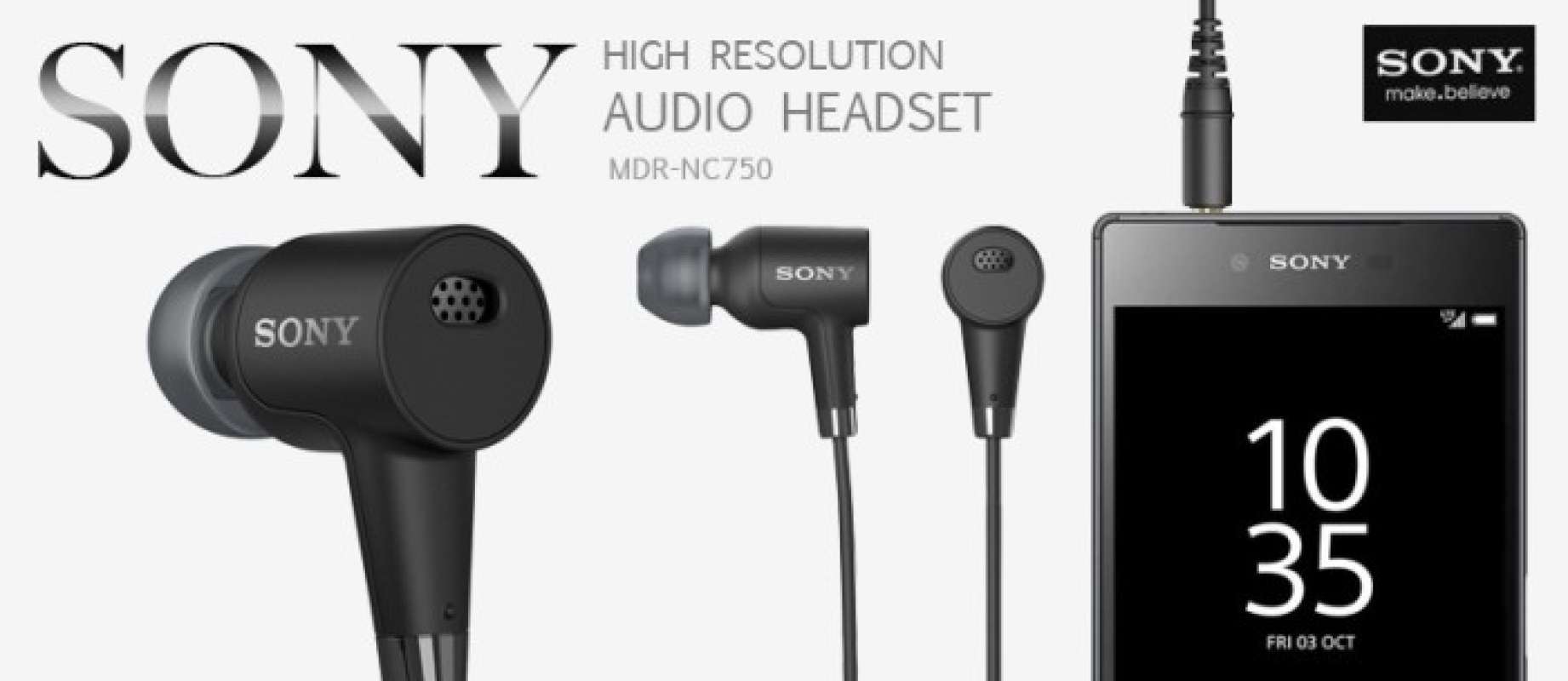 SONY MDR NC750 High Resolution Audio Headset ORIGINAL