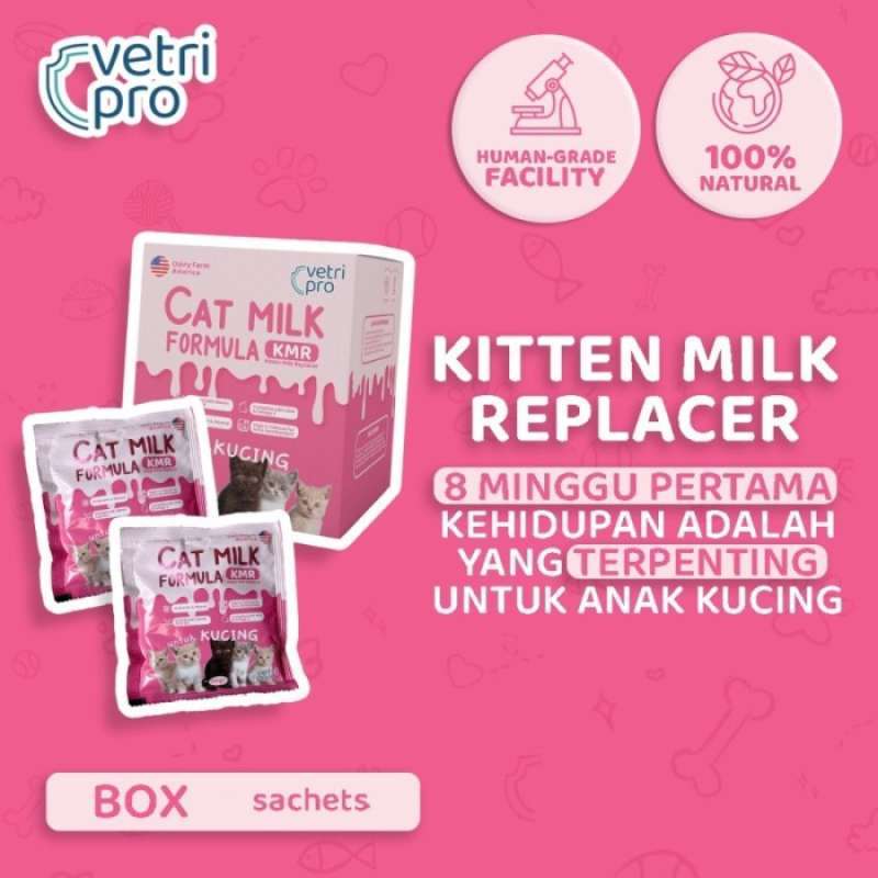 Jual Vetripro Cat Milk Formula - Susu Kucing 1 Box Isi 10 Sachet No ...