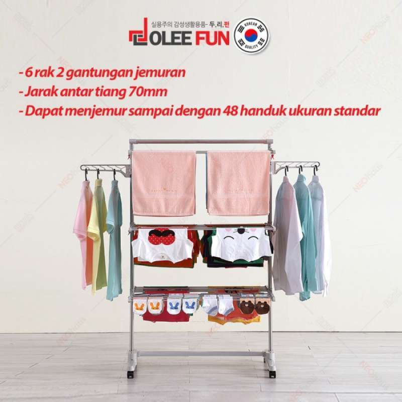 Jual Dolee Fun Drying Rack Jemuran Pakaian Multifungsi Promo Di Seller Allpucart Kramat Kota Jakarta Pusat Blibli