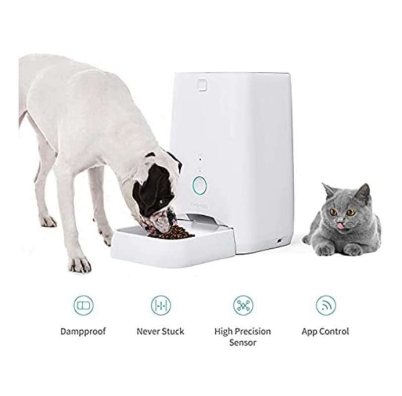 Promo Dogness Pet Smart App Feeder 6l Food Dispenser Automatic Tempat
