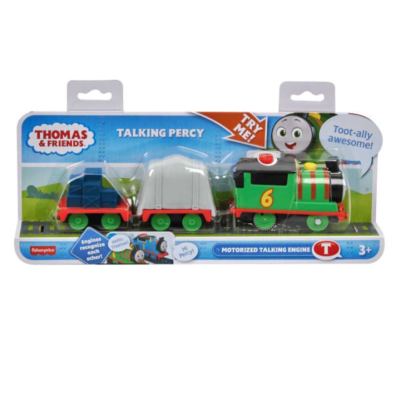 Promo Thomas Friends Talking Percy Toy Train, Motorized Engine