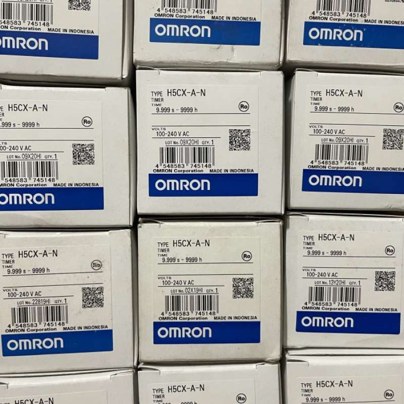 H5CX-AS-N Omron H5CX Series Panel Mount Timer Relay, 100 → 240V Ac, 1-Contact, 0