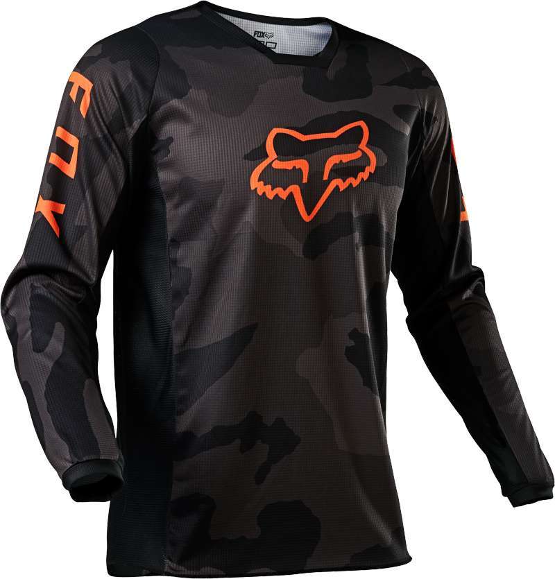 FOX Racing Youth 180 Trev Jersey Motocross Anak [Black Camo]