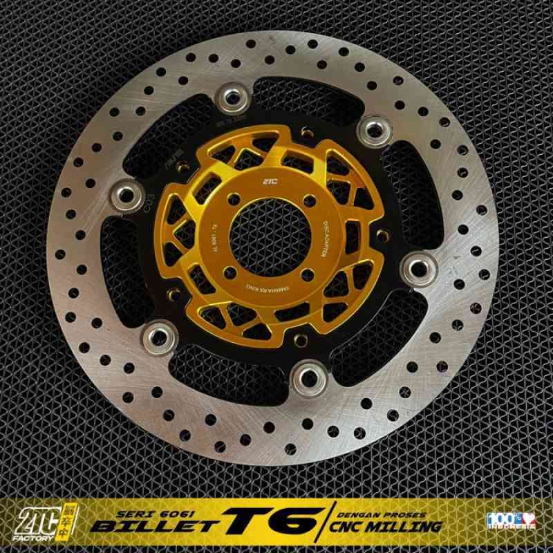 GT Power Disc & 36T Sprocket With Adapter Ring – BMX, Silver/Black – Wing Style