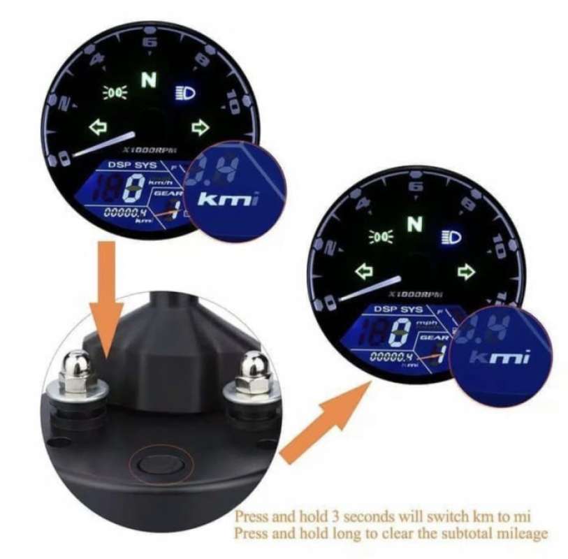 Promo Speedometer Spedometer Spidometer Digital Led Lengkap Fitur ...