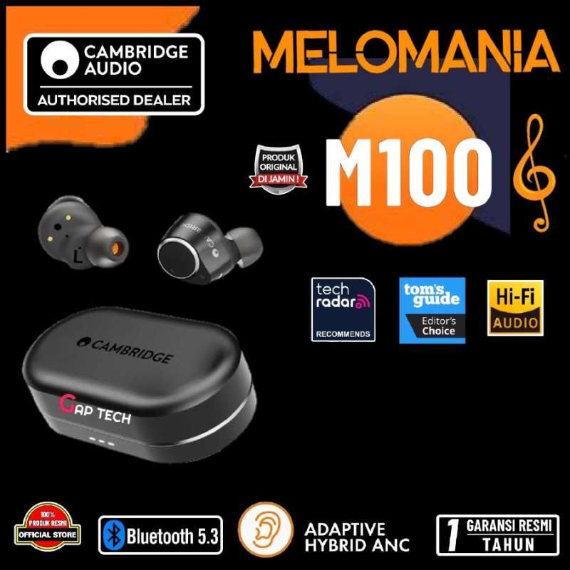 Cambridge MELOMANIA M100 M-100 M 100 Hi-Fi True Wireless Headphones  With Active Noise Cancellation TWS Original