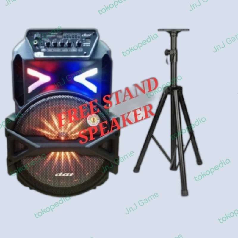 Promo Dat Dt 1216 Speaker Portable With Stand Speaker Diskon 23% Di ...