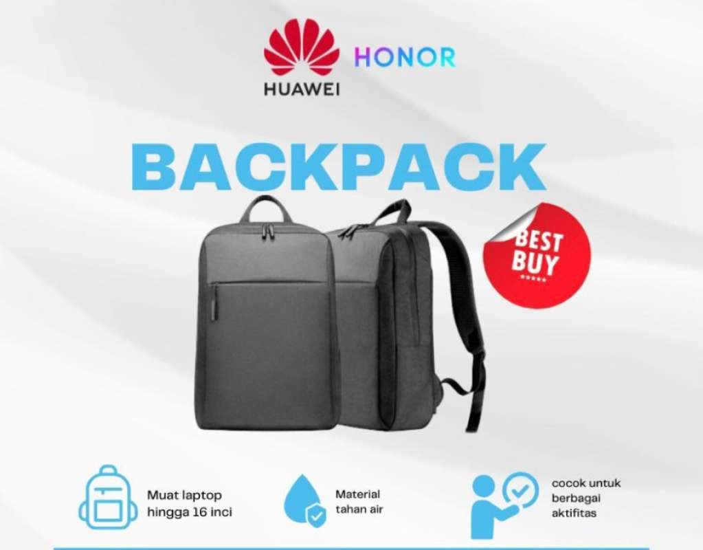 Jual Huawei Honor Tas Ransel Backpack Bag Tas Laptop Waterproof Canvas Di Seller Gadogadoit Mangga Dua Selatan Kota Jakarta Pusat Blibli