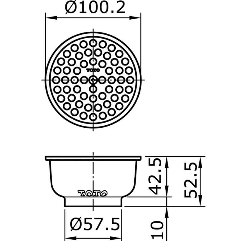 Promo Toto Floor Drain - Floor Strainer Tanpa Drat Tx1eav1 Diskon 23% ...