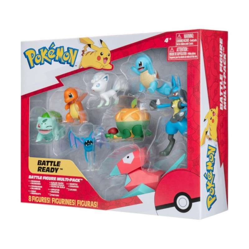 Coffret De 10 Figurines Pokémon Battle Figure Multi Pack Par Jazwares - Neuf Sous Blister