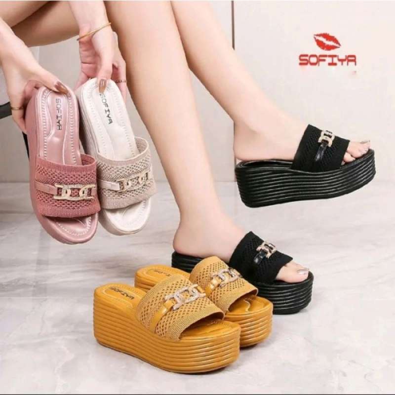 Harga sandal wedges discount