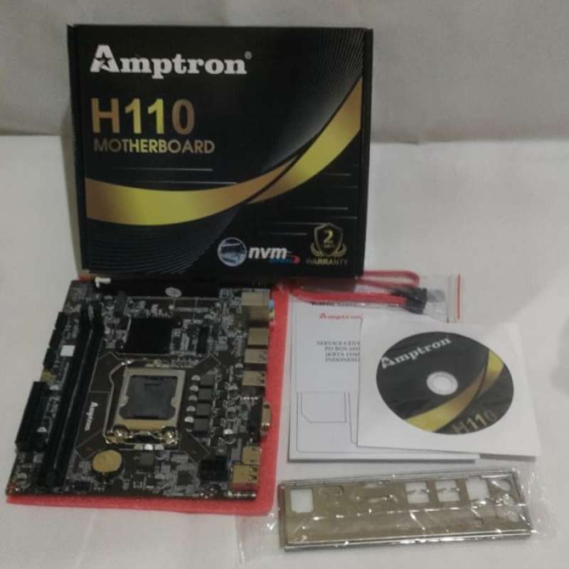 Promo Motherboard Amptron H110 Lga1151 Cpu I3/i5/i7 Gen6 Garansi 2thn ...