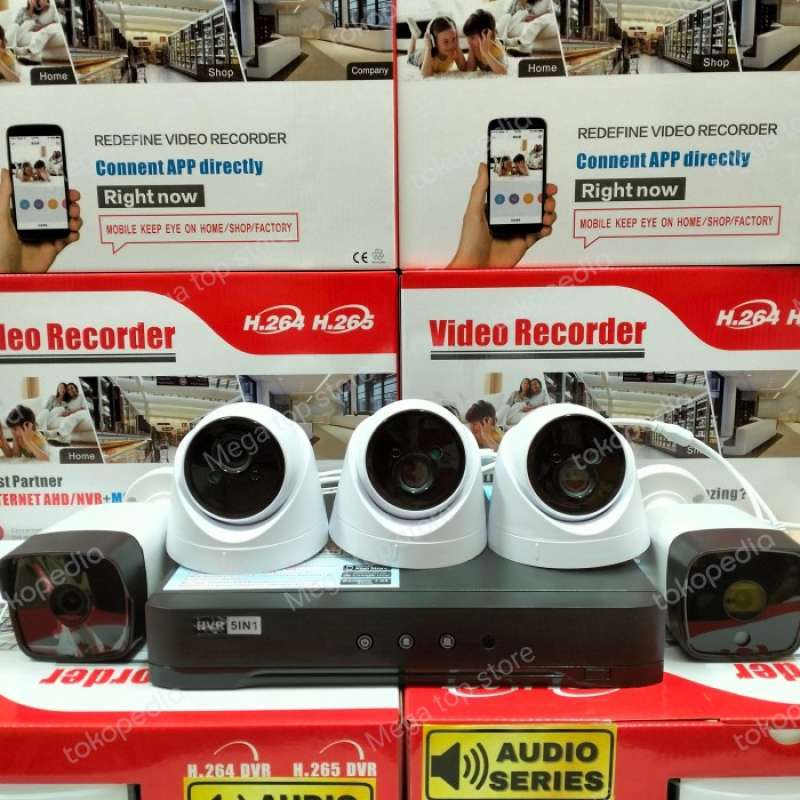 Promo Paket Cctv 8 Channel 5 Kamera 4mp Full Hd 1080p Tinggal Pasang ...