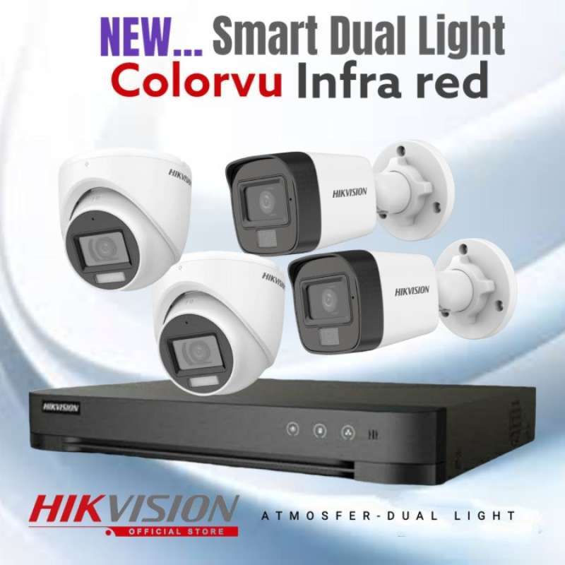Promo Paket Cctv Hikvision 4ch Full Hd Cctv 2mp Original Lengkap Diskon