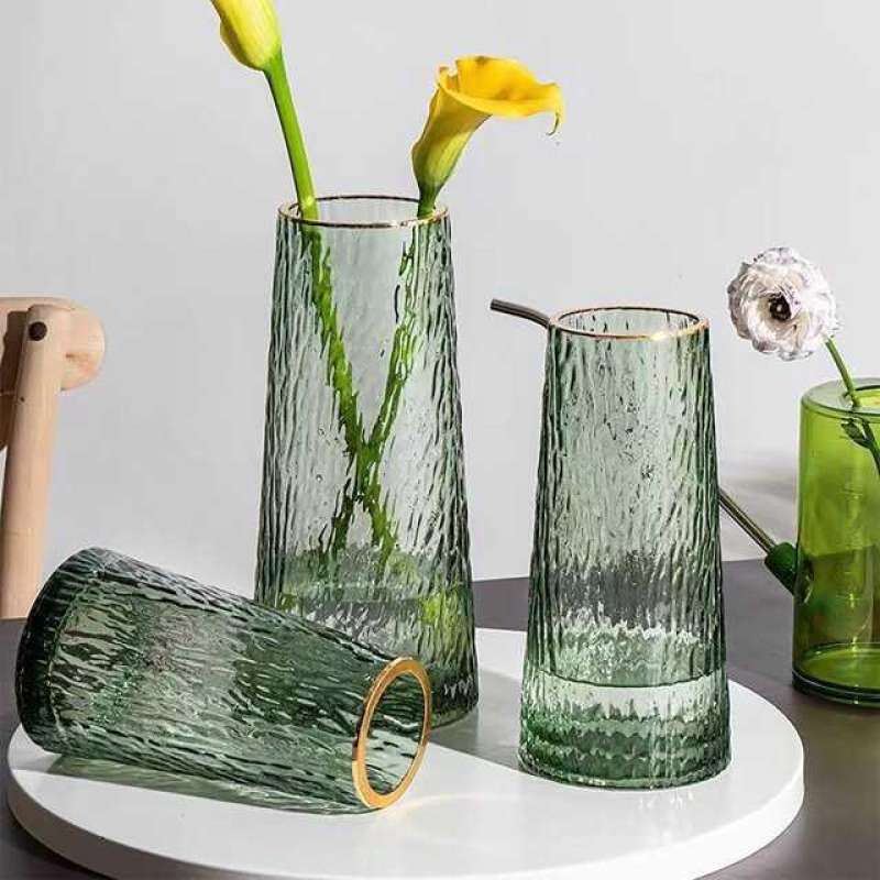 Jual Light Luxury Vas Bunga Dekorasi Interior Ruang Tamu Motif Kulit