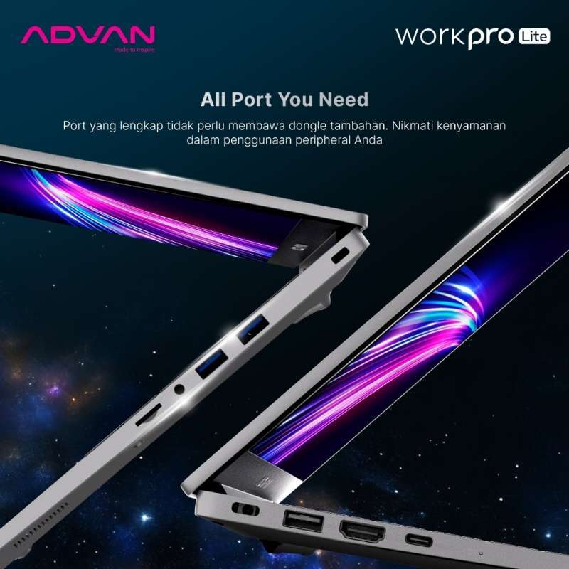 Jual Advan Workpro Lite Intel Core I3 1220p 8gb 256gb Windows 11 Laptop ...