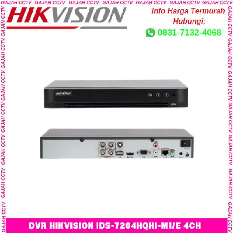 Promo Dvr 4ch Ds7204hqhik1/e Support 4mp Bergaransi Resmi Diskon 23