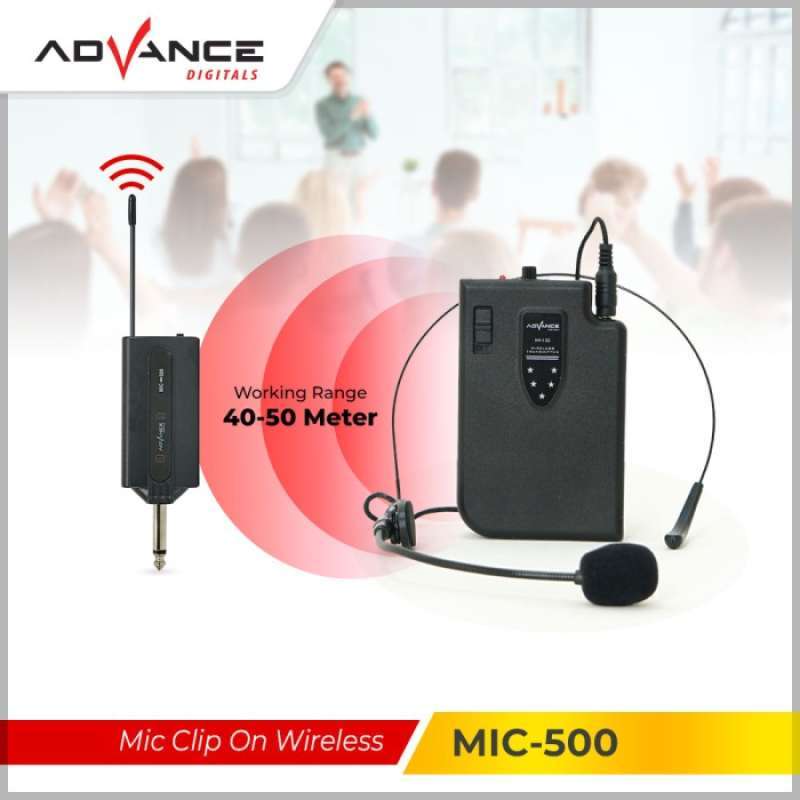 Promo Mic Clip On Mic-500 Mic Bando Wireless / Microphone Eksternal ...