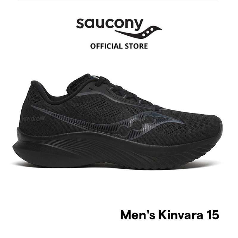 Promo Sepatu Lari Pria Saucony Shoes Kinvara 15 Men Triple Black