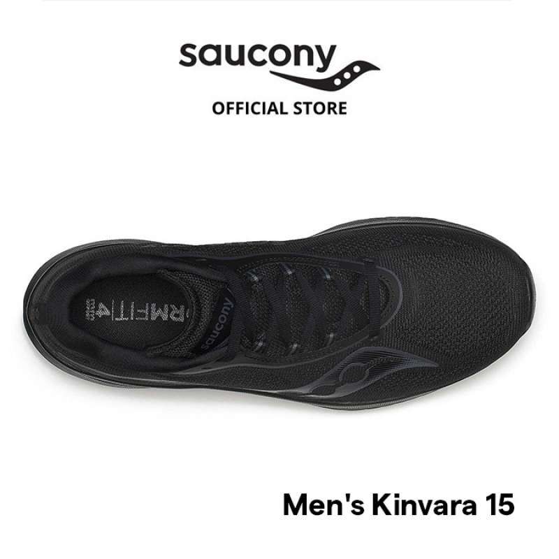 Sepatu Lari Pria SAUCONY Shoes Kinvara 15 Men Triple Black