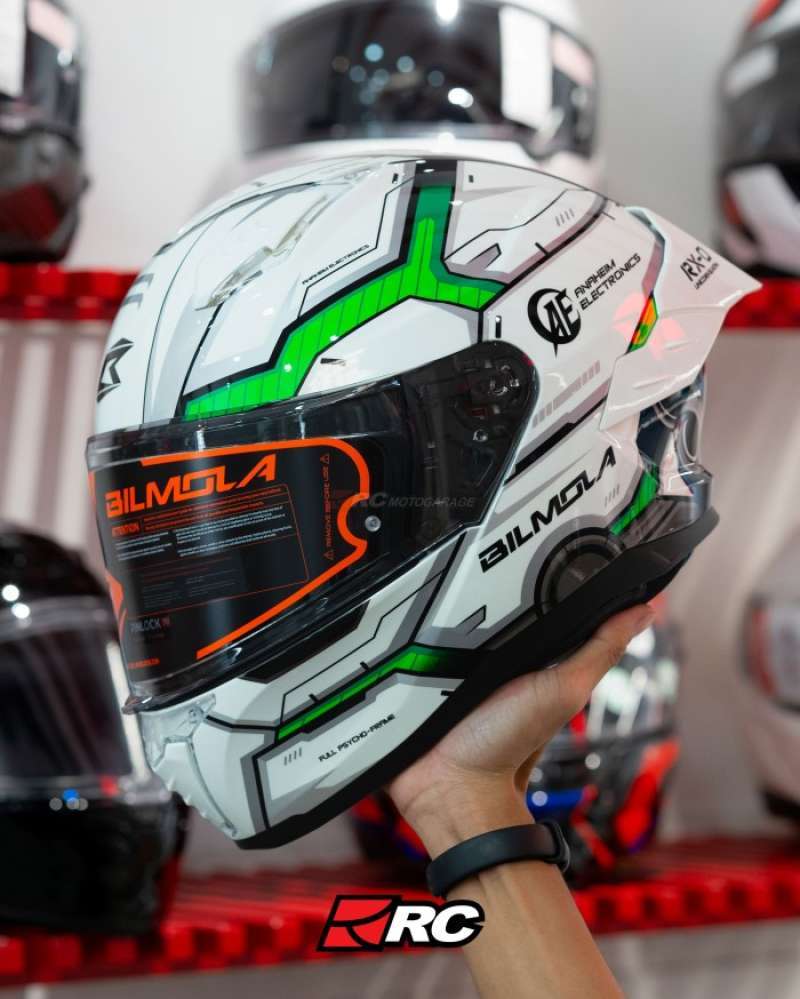 Jual Helm Motor Full Face Bilmola Nex R Gundam Unicorn White
