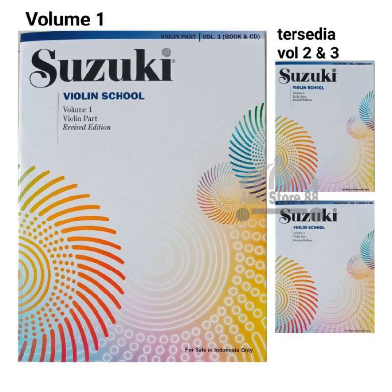 Jual Suzuki Violin School Volume 1/2/3 Violin Part + Cd Buku Biola ...