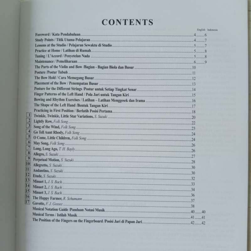 Jual Suzuki Violin School Volume 1/2/3 Violin Part + Cd Buku Biola ...