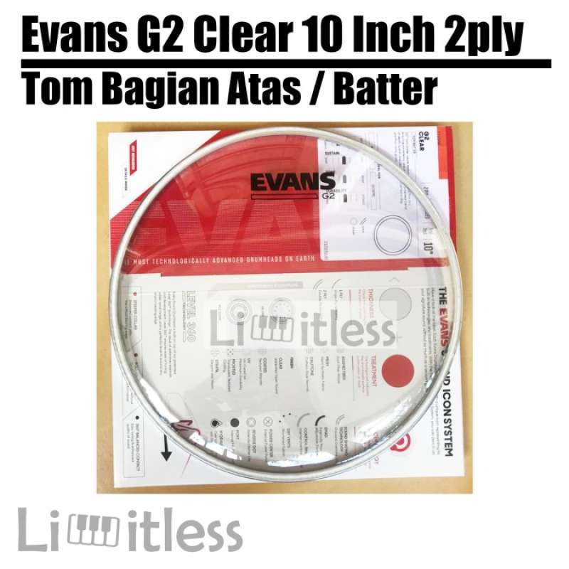 Jual Head Drum Evans Tom 10 Inch G2 Clear Original Di Seller Noelle - Cengkareng Timur, Kota - Foto 7