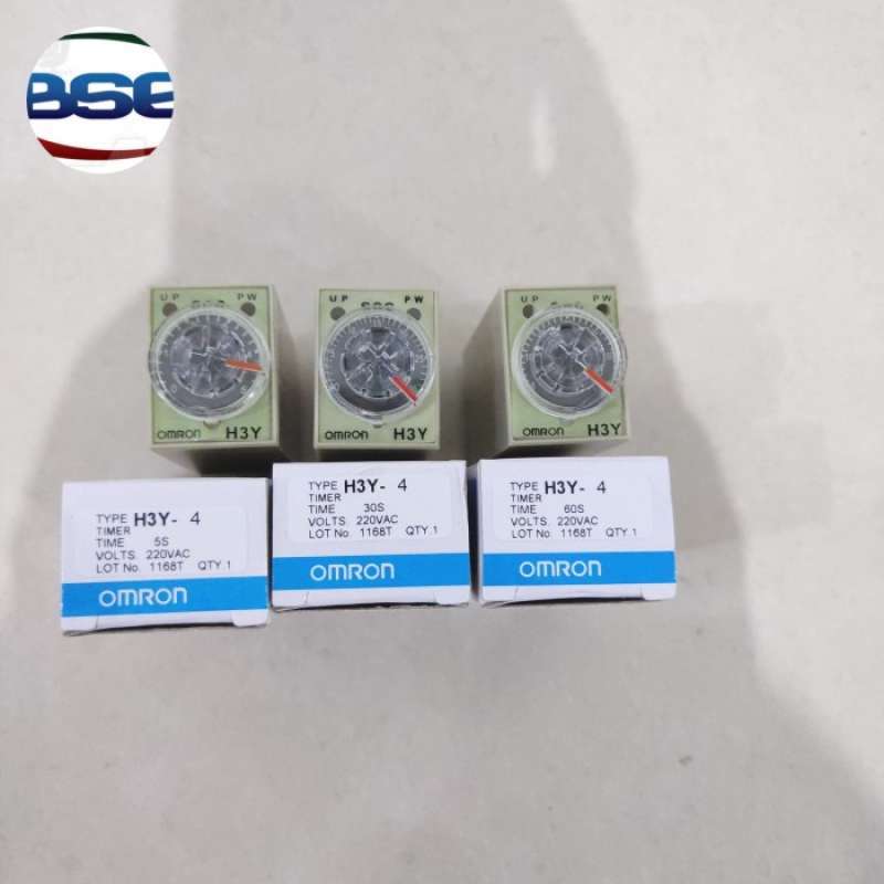 Jual Mini Timer Omron H3y-4 / H3y4 Delay Timer Relay 5s 30s 60s ...