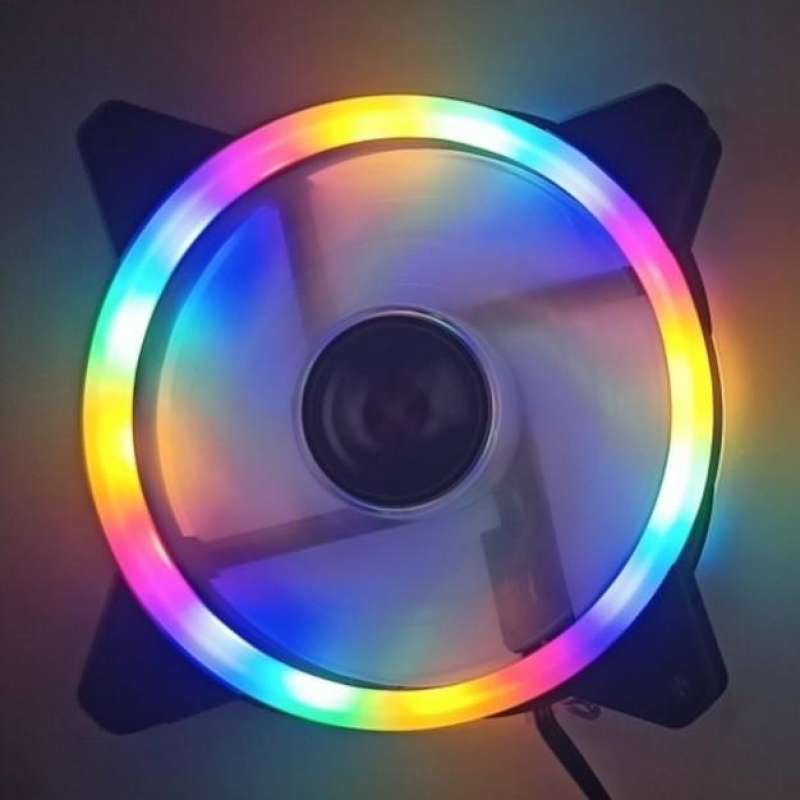 Jual Fan Rx7 Rgb Fix Rainbow 12cm Kipas Casing Pc 120mm Cooler Desktop ...