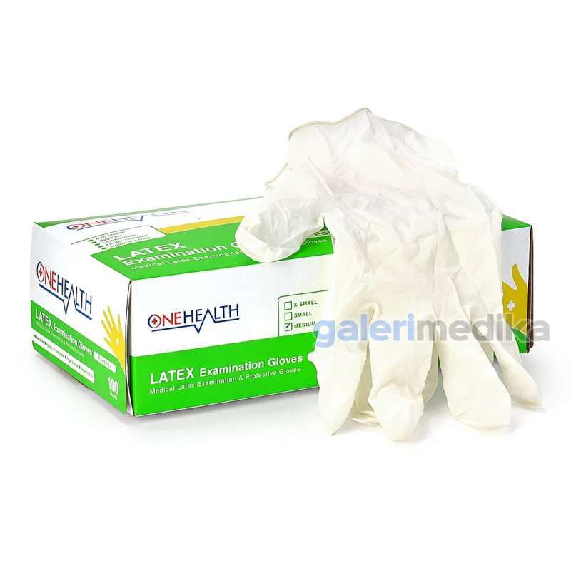 Disposable Nitrile Onehealth Latex Gloves Free Powder Jual
