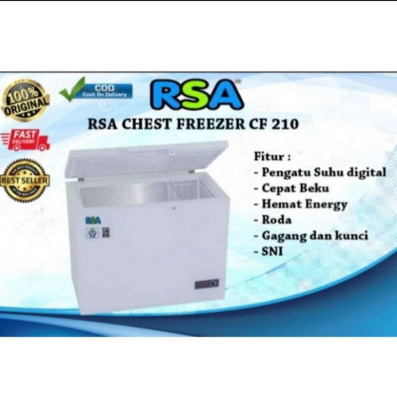 Freezer Rsa Cf 210 Promo Chest Freezer Rsa Cf-210(199 Liter) Diskon 23% Di Seller Mizota ...